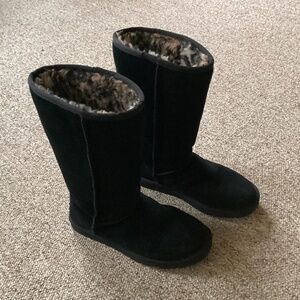 UGG Classic Tall animal print boots